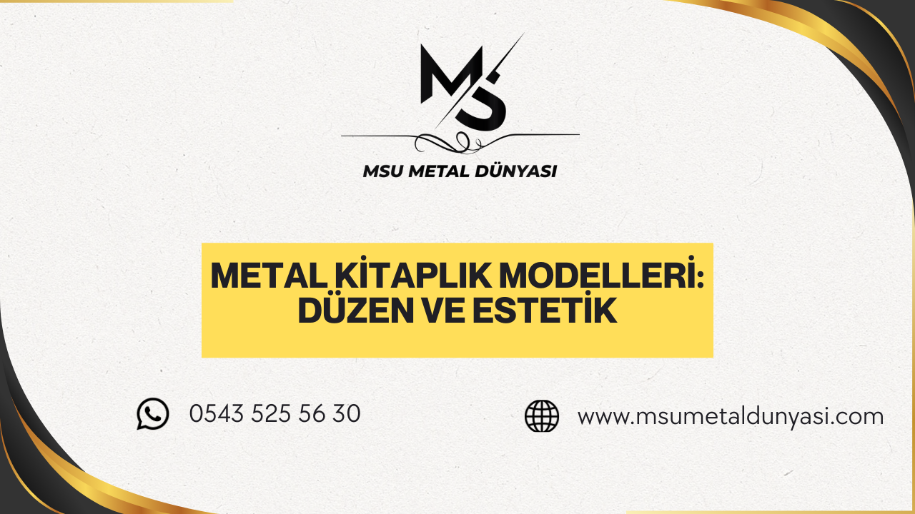 Metal Kitaplık Modelleri: Düzen ve Estetiği Bir Arada Sunan Tasarımlar