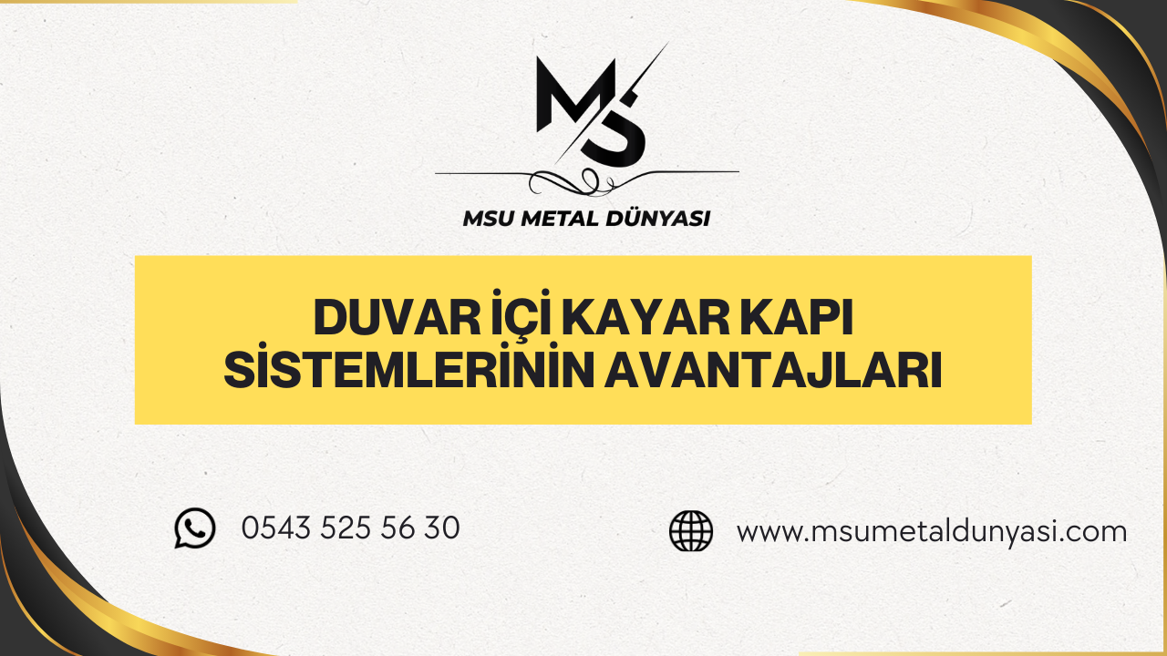Duvar İçi Sürgü Kapı Nedir? Modern Mekanların Akıllı Çözümü