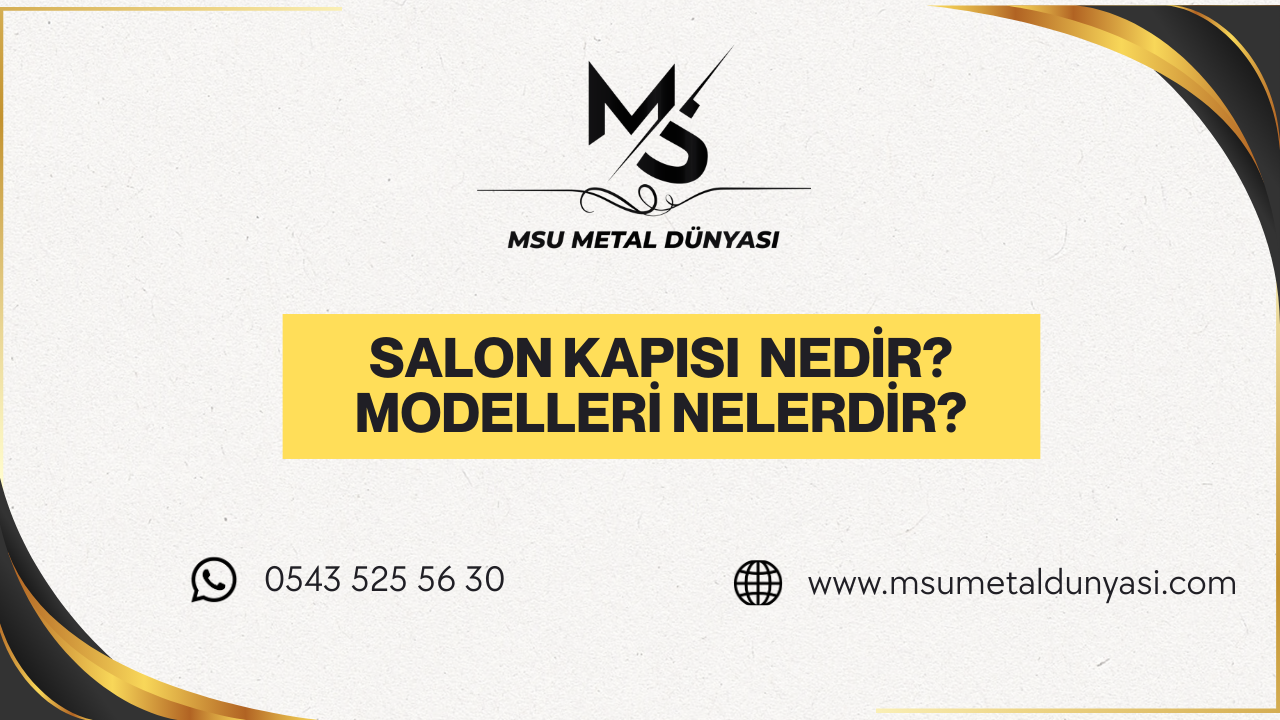 Salon Kapısı  Nedir? Modelleri Nelerdir?