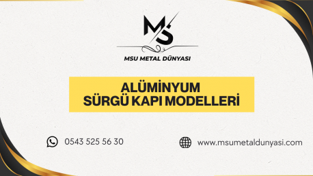 Alüminyum Sürgü Kapı Modelleri
